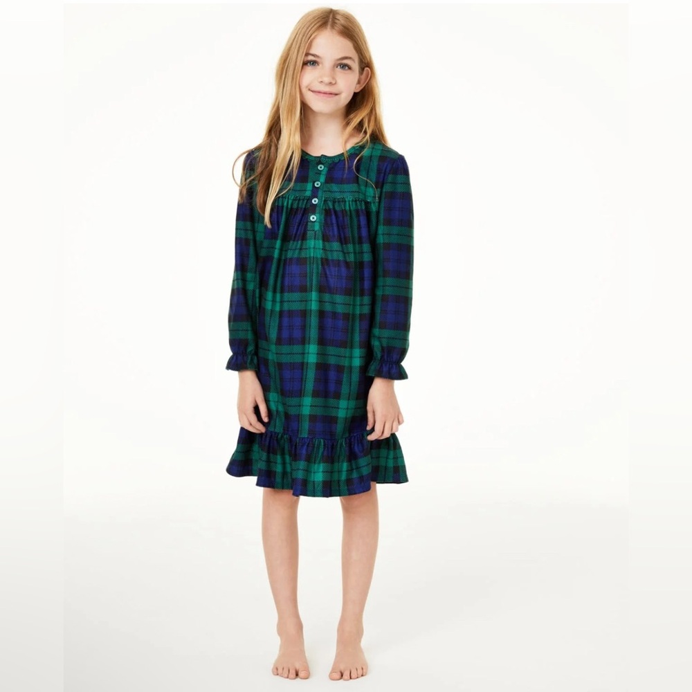 Plaid Kids Nightgown By Macy’s Size 4/5